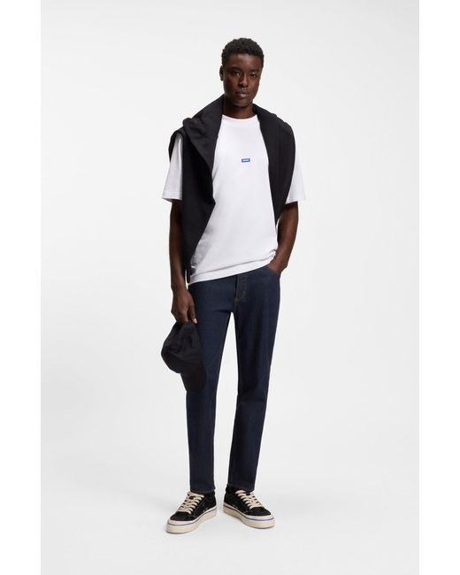 HUGO Blue Tapered-Fit Jeans for men