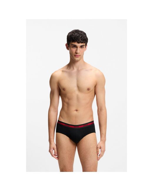 HUGO Red 3 Pack Of Stretch Cotton Briefs for men
