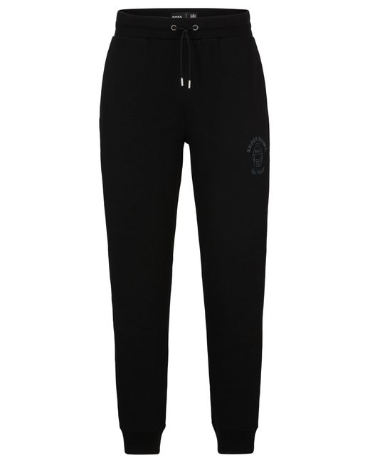 Boss Black X Nfl Tracksuit Bottoms With Metallic Print for men