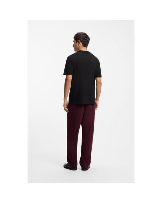HUGO Black Relaxed-Fit T-Shirt for men
