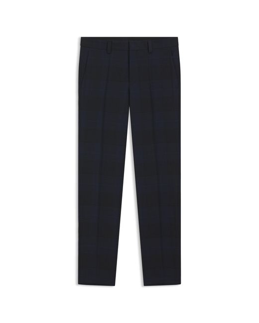 HUGO Blue Extra-Slim-Fit Trousers for men