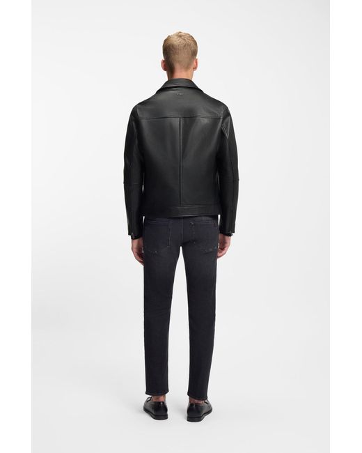 Boss Regular-Fit Jas Van Nappaleer in het Black voor heren