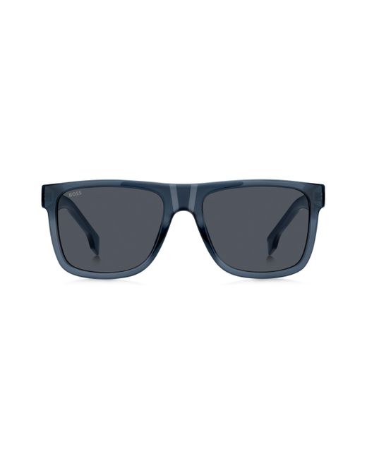 Boss Sonnenbrille aus blauem Acetat mit 3D-Logo in Blue für Herren