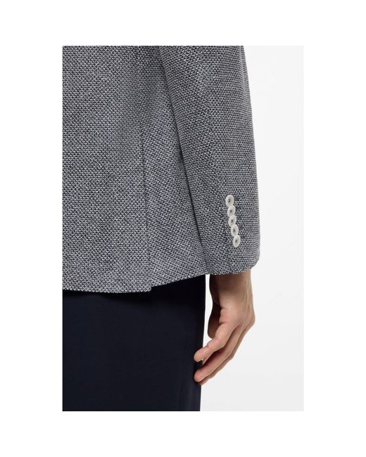 Boss Gray Regular-Fit Blazer for men