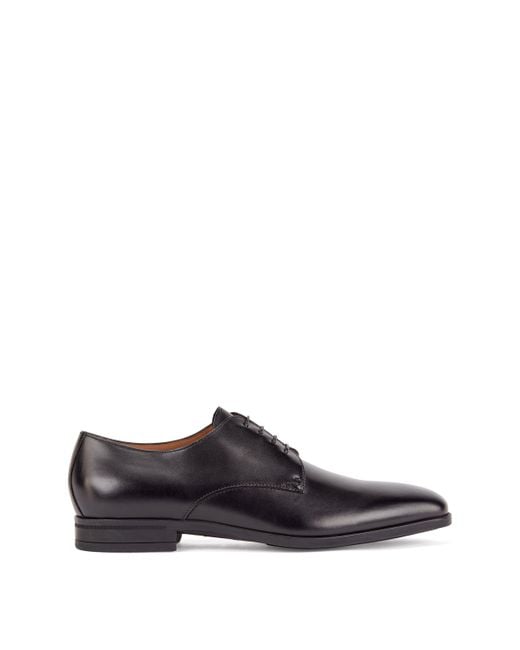 BOSS by HUGO BOSS Italian-made Derby Shoes In Vegetable-tanned Leather ...