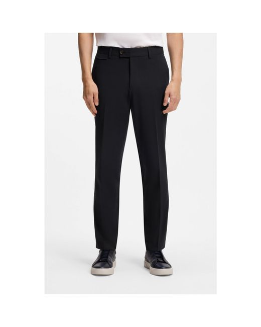 Boss Black Tapered-Fit Trousers for men