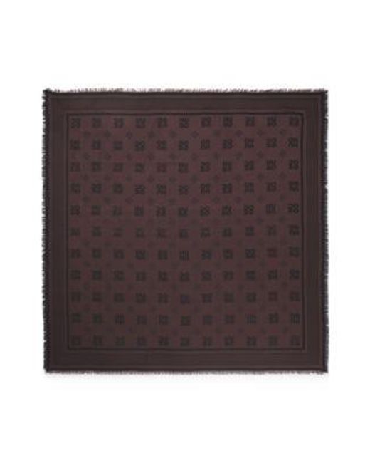 Écharpe En Modal Avec Jacquard À Logo Revisité HUGO en coloris Brown