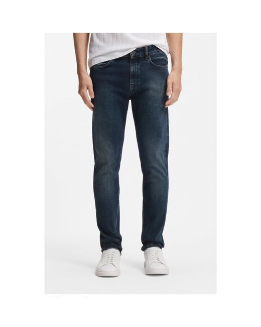 Boss Blue Delaware Slim-Fit Jeans for men
