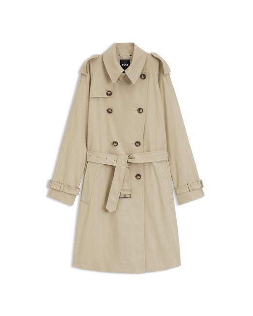 Boss Natural Belted Trench Coat