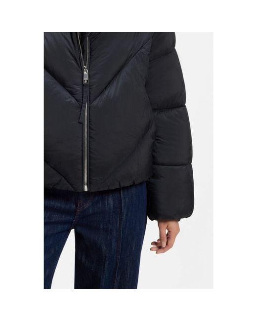 Boss Blue Zipped Puffer Jacket