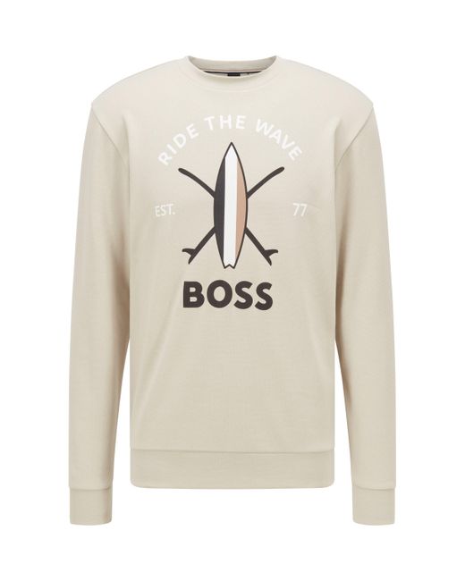 hugo boss relaxed fit sweatshirt