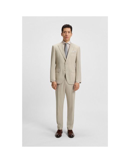 Boss White Slim-Fit Suit for men