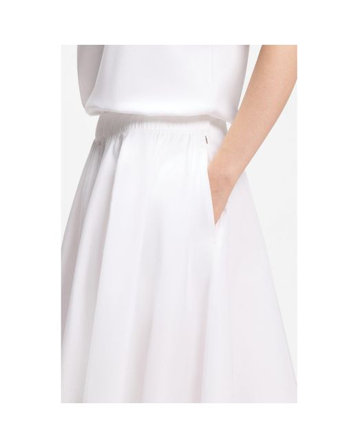 Boss White A-Line Skirt