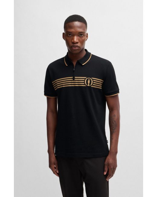 Boss Black The Open Polo Shirt With Special Artwork for men