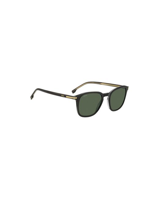 Boss Green Acetate Sunglasses With-Tone Trims for men