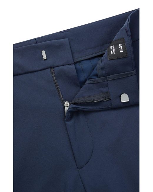 Boss Blue X Shohei Ohtani Stretch Trousers With Special Branding for men
