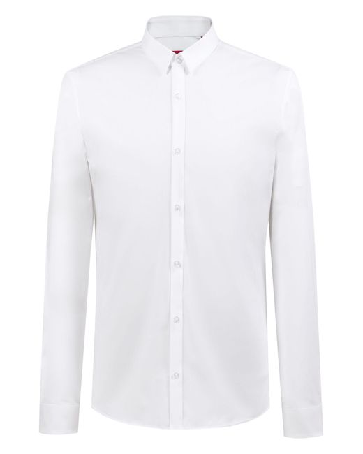 BOSS by Hugo Boss Extra Slim Fit Shirt In Stretch Cotton in White for ...