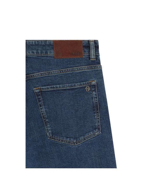 Boss Blue Regular-Fit Jeans for men