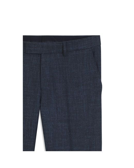 Boss Blue Regular-Fit Trousers for men
