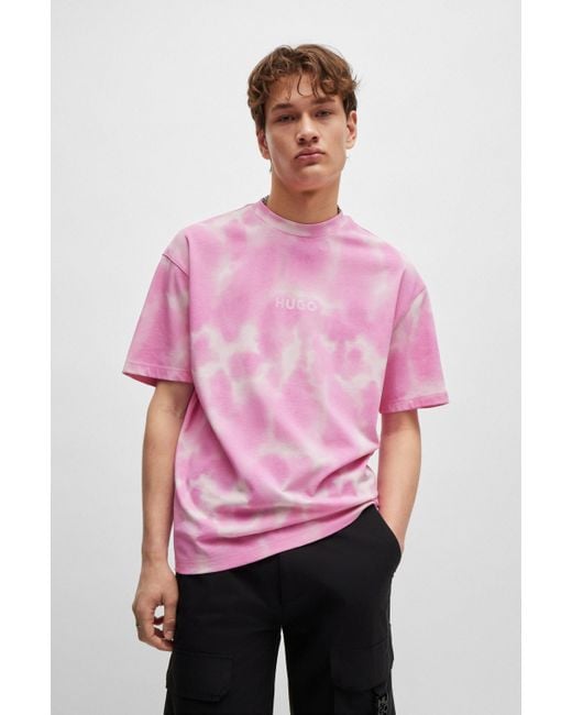 HUGO T-Shirt Dielo 10253890 01, Medium Pink für Herren