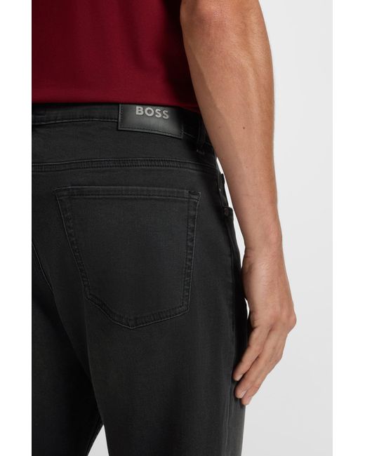 Boss Relaxed-Fit Jeans in Black für Herren