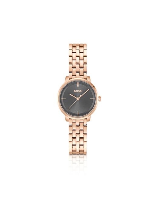 Boss Metallic Carnation--Effect Watch With Dial