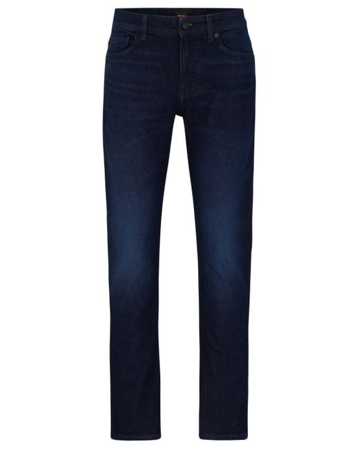 BOSS by HUGO BOSS Zwarte Jeans Van Comfortabel Stretchdenim in het Blauw  voor heren | Lyst NL