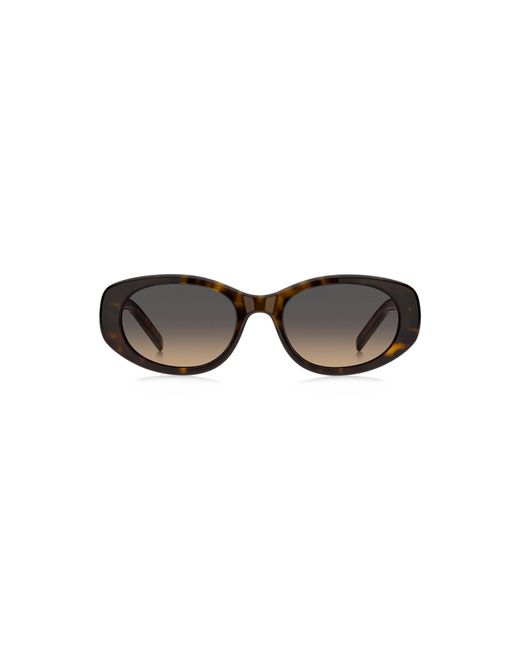 Boss Black Tortoiseshell-Acetate Sunglasses With Double B Monogram