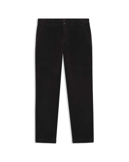 Boss Black Tapered-Fit Trousers for men