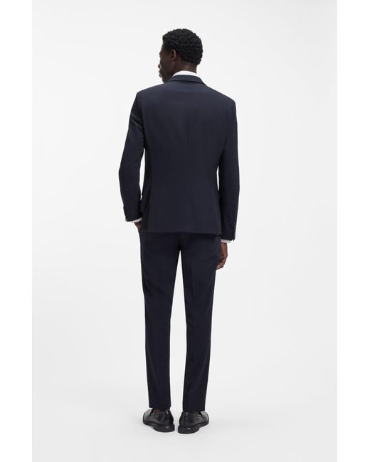 HUGO Zweiteiliger Slim-Fit Anzug Aus Stretch-Gewebe in Blue für Herren