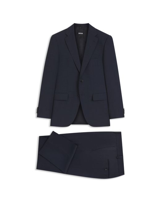 Boss Blue Two-Piece Regular-Fit Suit for men