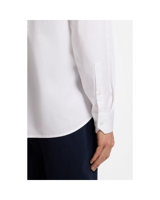 Boss White Regular-Fit Button-Down Shirt for men