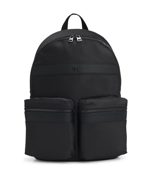HUGO Rugtas Van Twill Met Tweedelig Logodetail in het Black voor heren