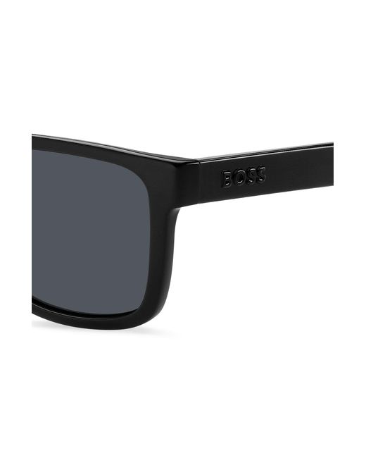 Boss Black-acetate Sunglasses With 3d Logo for men