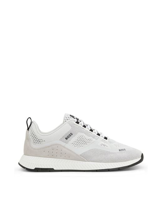 mens hugo boss white trainers