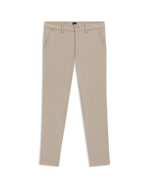 Boss Natural Slim-Fit Trousers for men