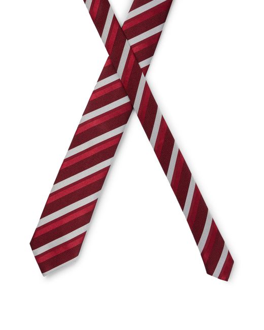 Boss Krawatte aus Seiden-Mix mit durchgehendem Jacquard-Muster in Red für Herren
