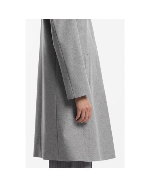 HUGO Gray Regular-Fit Coat