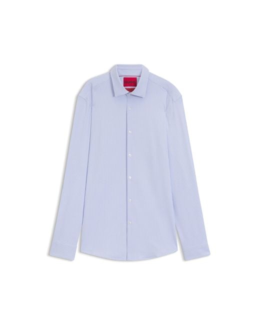HUGO Blue Slim-Fit Shirt for men