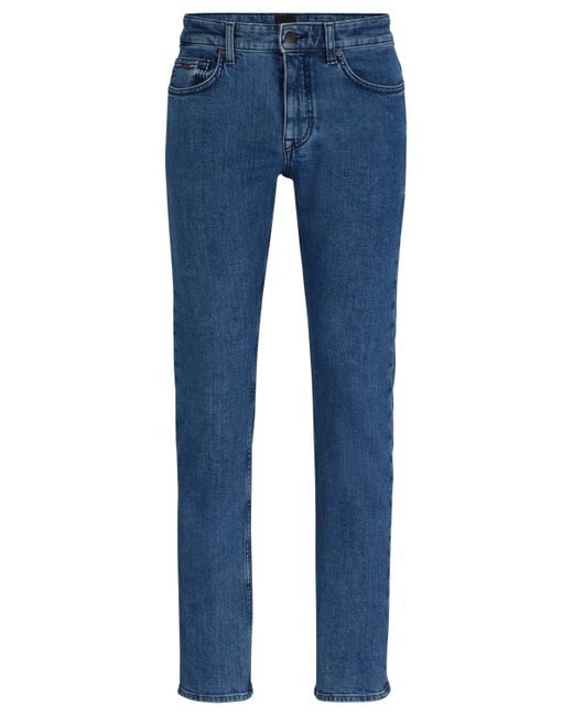 Boss Blaue Slim-Fit Jeans aus bequemem Stretch-Denim in Blue für Herren