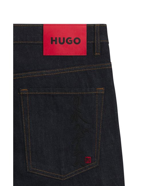 HUGO Black Dark Blue Men's Jeans Size 32/32 for men