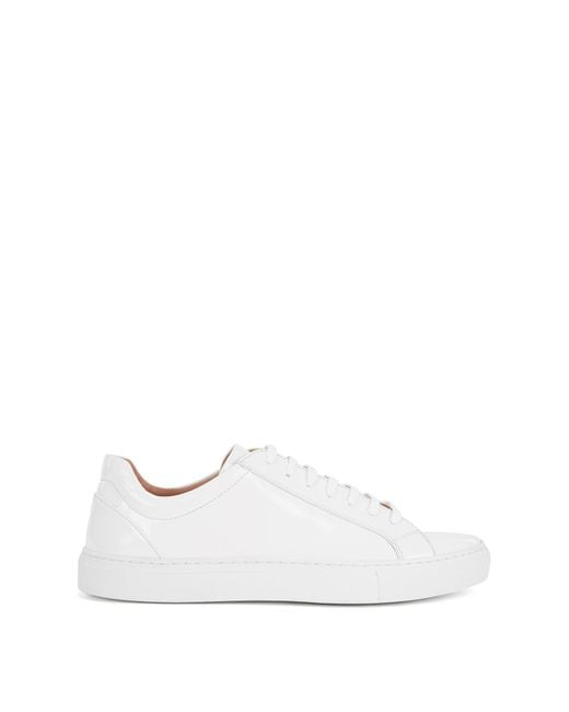 BOSS White Leather Sneaker | Kate Low Cut C
