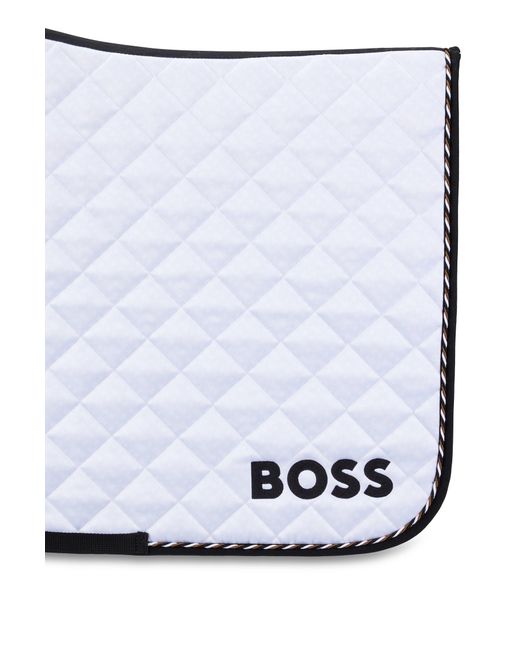 Boss White Equestrian Dressage Fast-drying Saddle Pad With Monogram