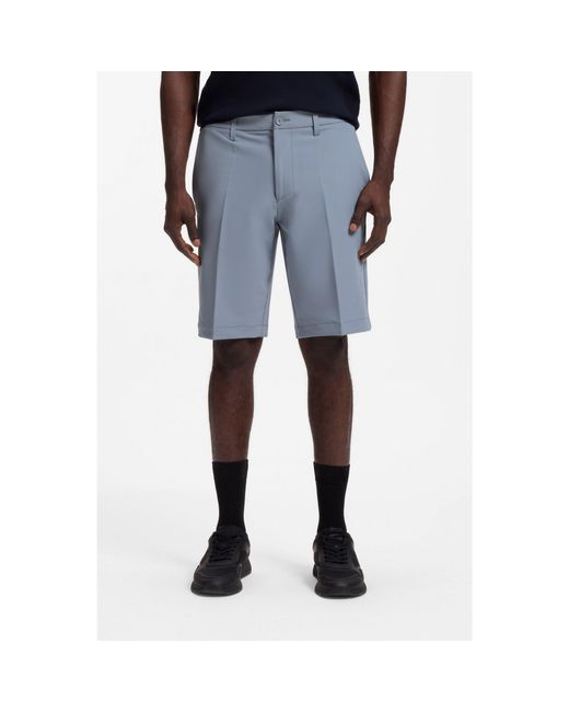 Boss Blue Slim-Fit Shorts for men