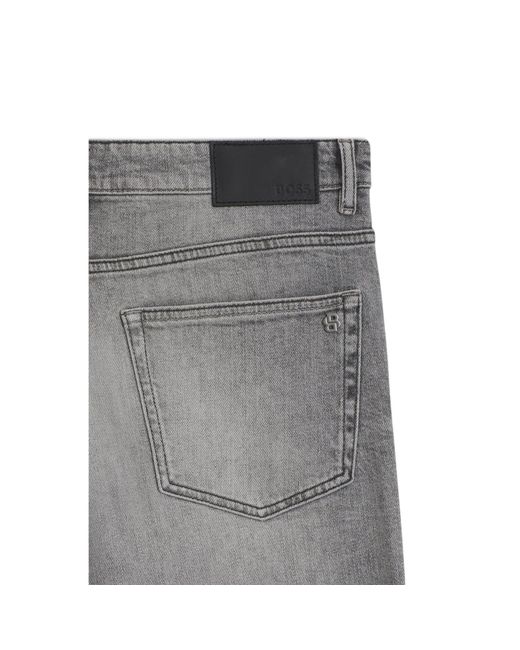 Boss Gray Maine Regular-Fit Jeans for men