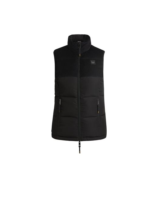 Boss Black Equestrian Waterproof Gilet With Corduroy Trim