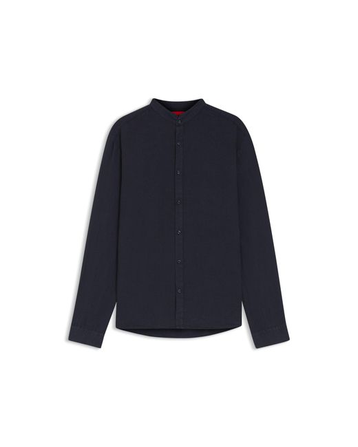 HUGO Blue Slim-Fit Shirt for men