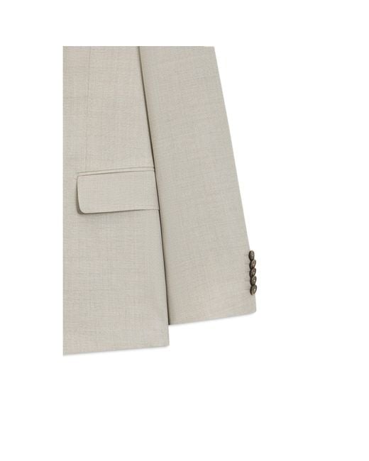 Boss White Two-Piece Slim-Fit Suit for men