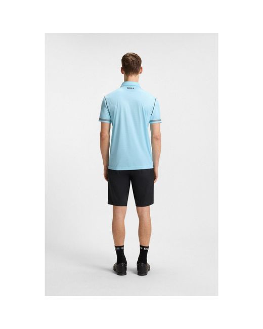 Boss Blue Active Paddy Golf Polo Shirt for men