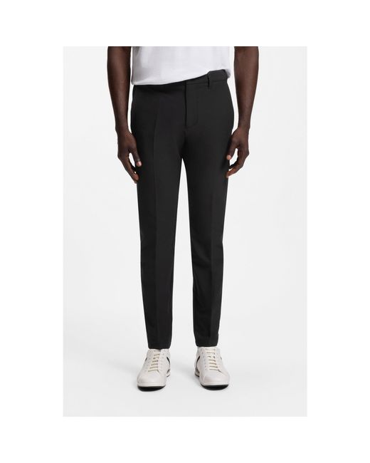 Boss Black Slim-Fit Technical Trousers With Four-Way Stretch for men